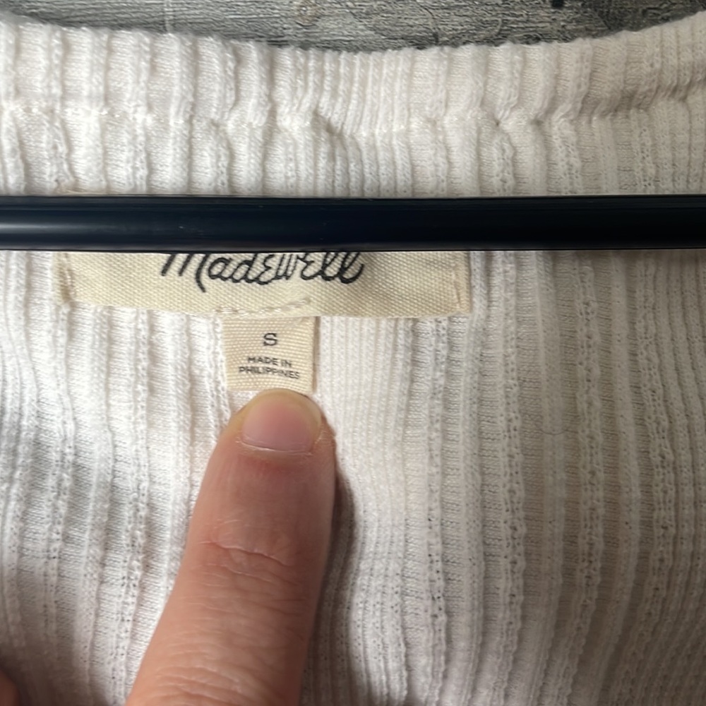 Madewell Ruffle Neck Tank - Picture 2 of 5